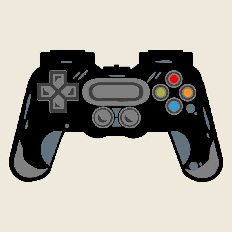 Silhouette de manette rétro