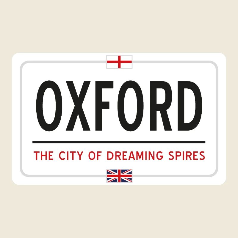 Panneau de la ville d’Oxford