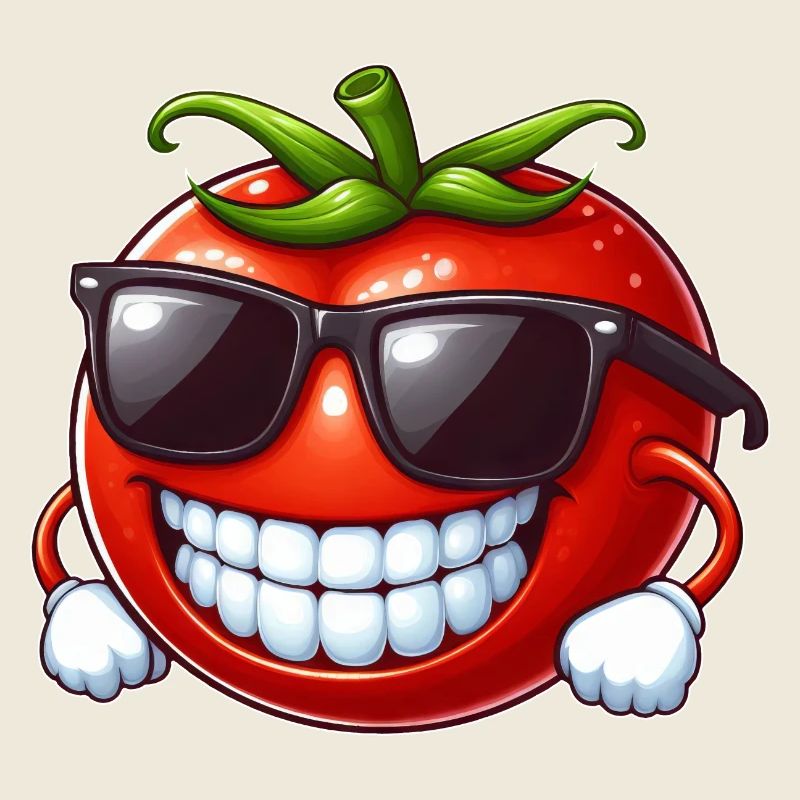 Cool Tomate Lunettes de Soleil Fruit Rouge Drôle