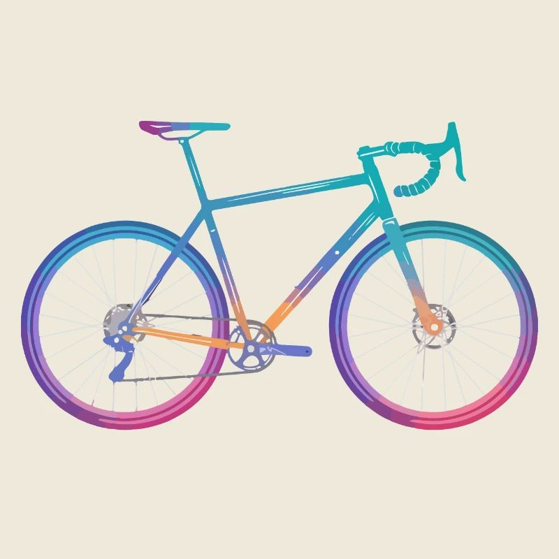 Conception de vélo de cyclisme dégradé