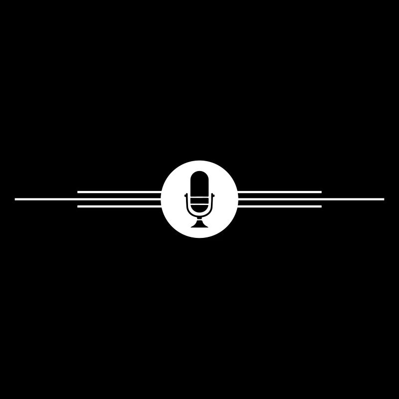 Microphone d’icône de podcast