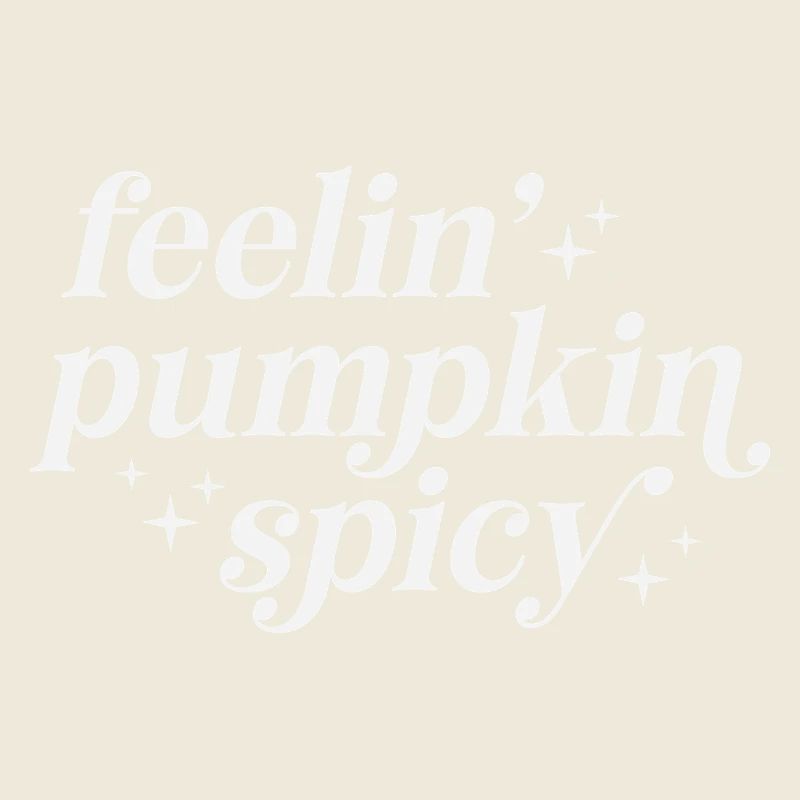 Sentiments de citrouille épicée Typographie