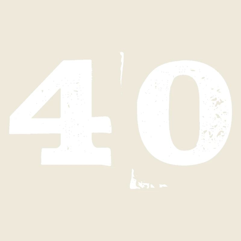 Grunge Vierzig Zahl Textur 40