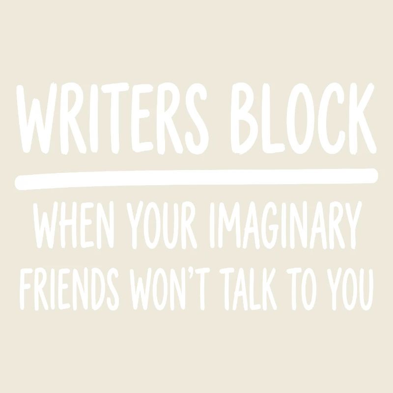 Writers Block Funny Imaginary Friends Author Write