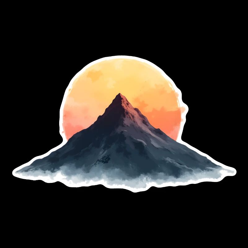 Mountain at sunset