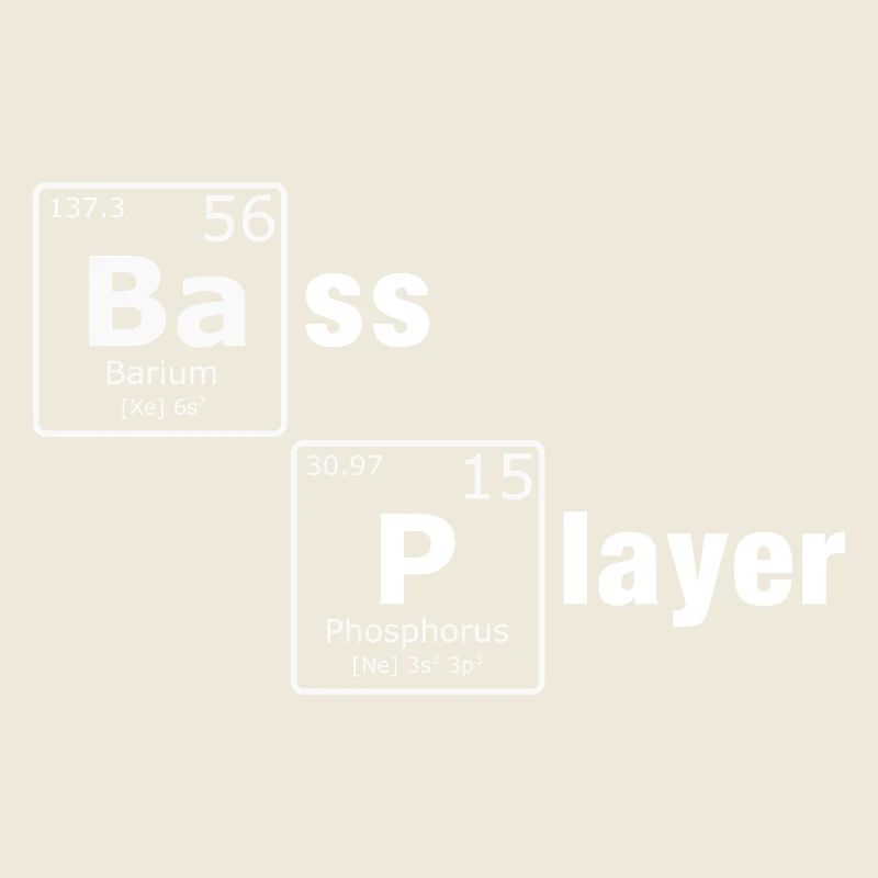 Bass Player PSE Periodensystem Elemente Nerd