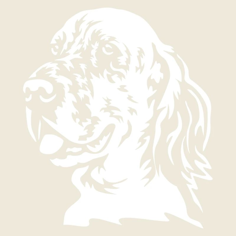 Englischer Setter Kopf "Black Edition"