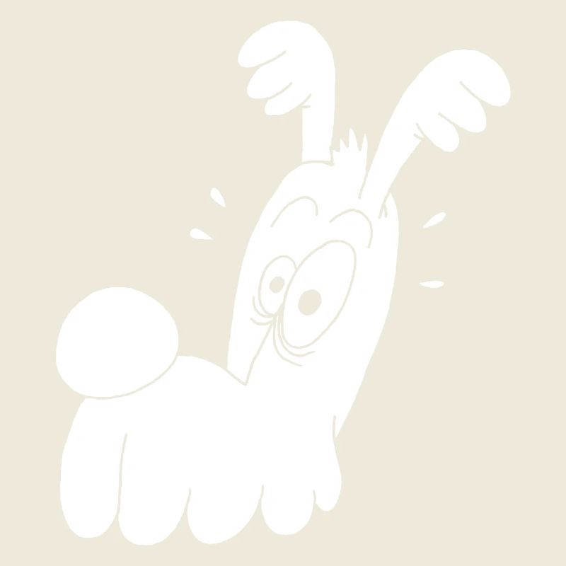 Funny White Dog
