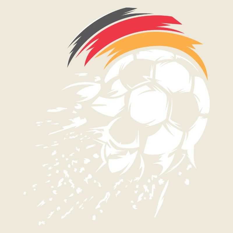 Fußball Team Deutschland Ball Explosion Grafik