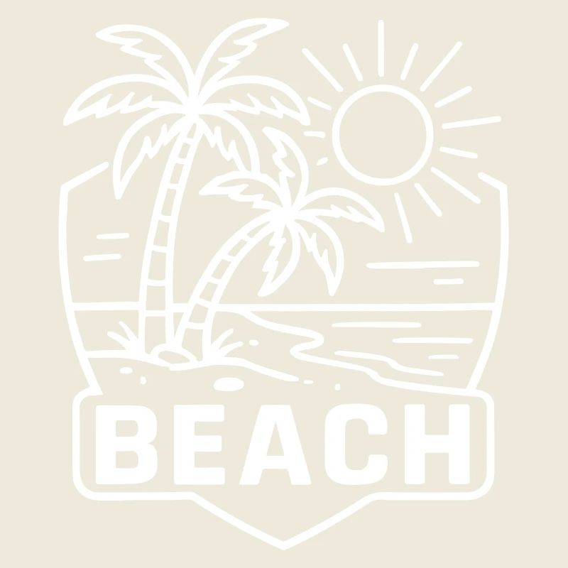 Icône des palmiers de l’île de la plage