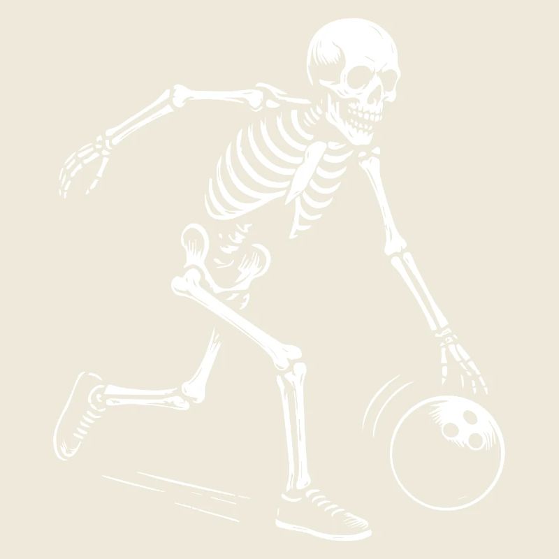 skeleton bowling team gift