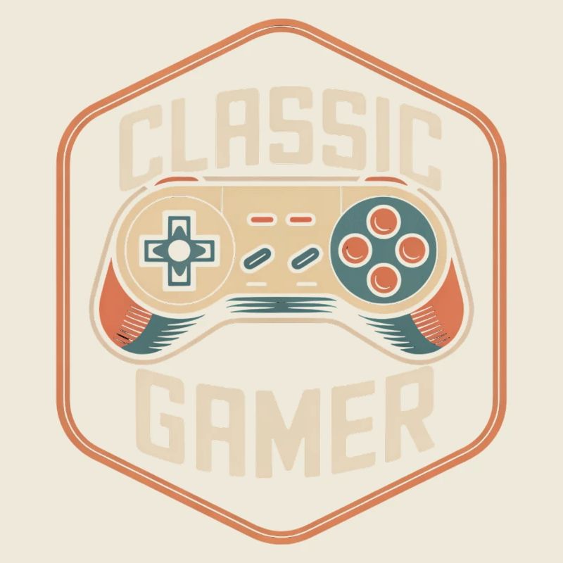 Classic Gamer Retro Controller Nostalgia