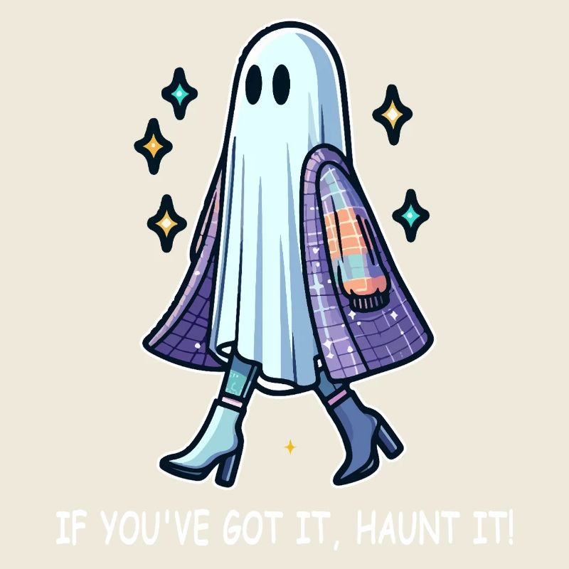 Fantôme chic en bottes et veste