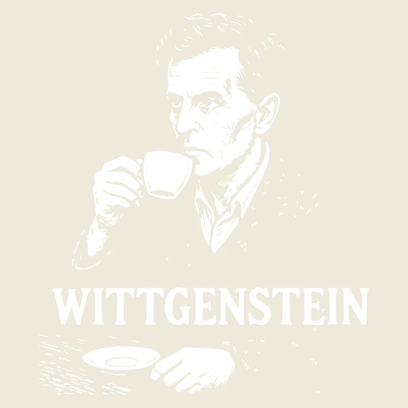 Wittgenstein Philosopher Coffee Portrait