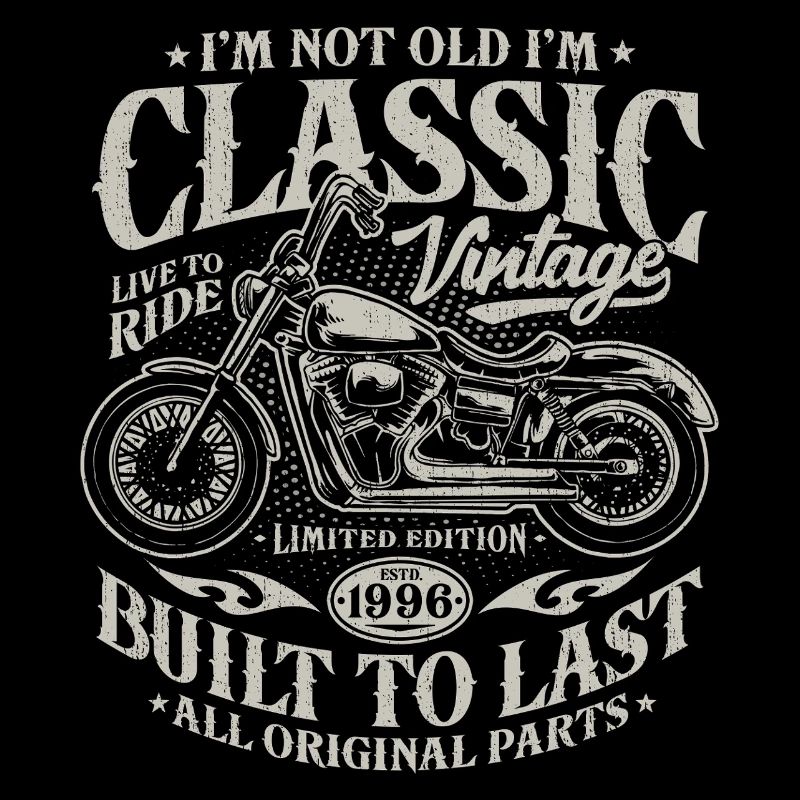 30th Birthday Motorcycle Gift 1996 Vintage