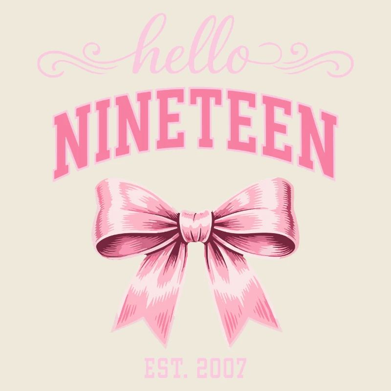 Hello Nineteen 19 Year Old Is 2007 Birthday Knot