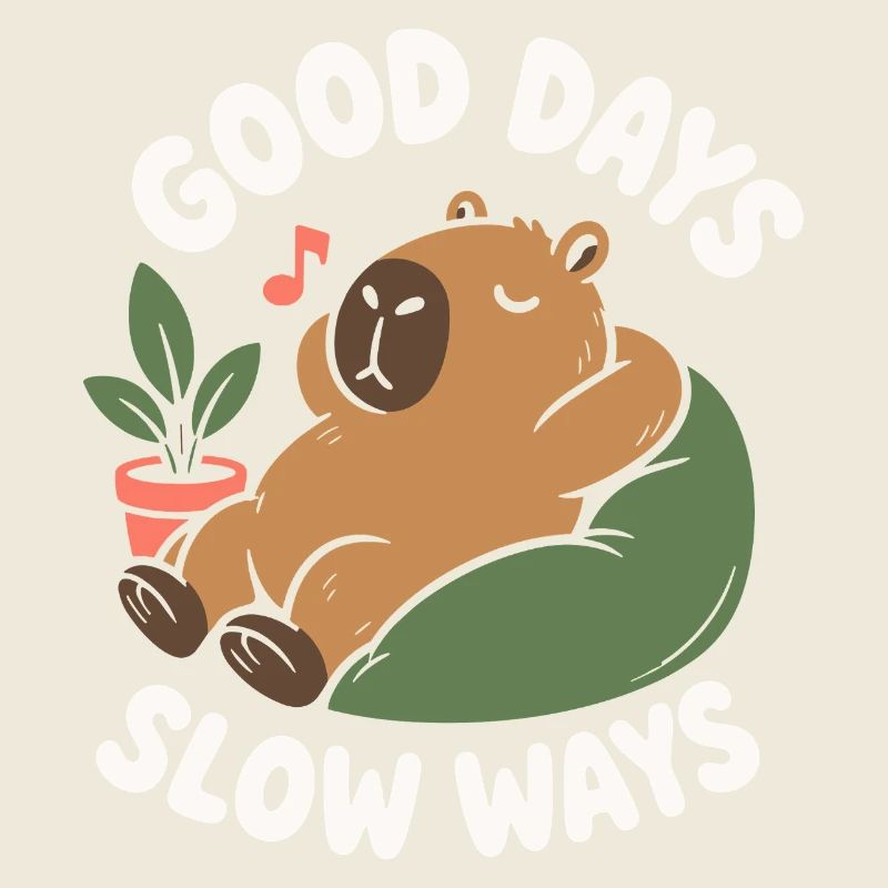 Good Days Slow Ways Capybara