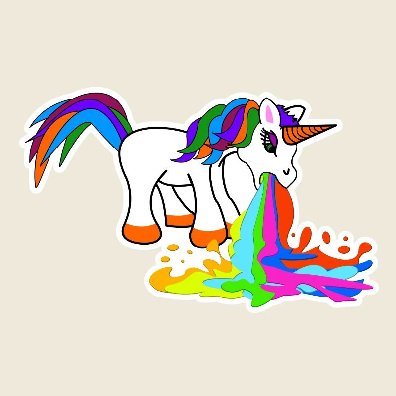 Süß Kotzendes Einhorn Geburtstag Pferd Geschenk