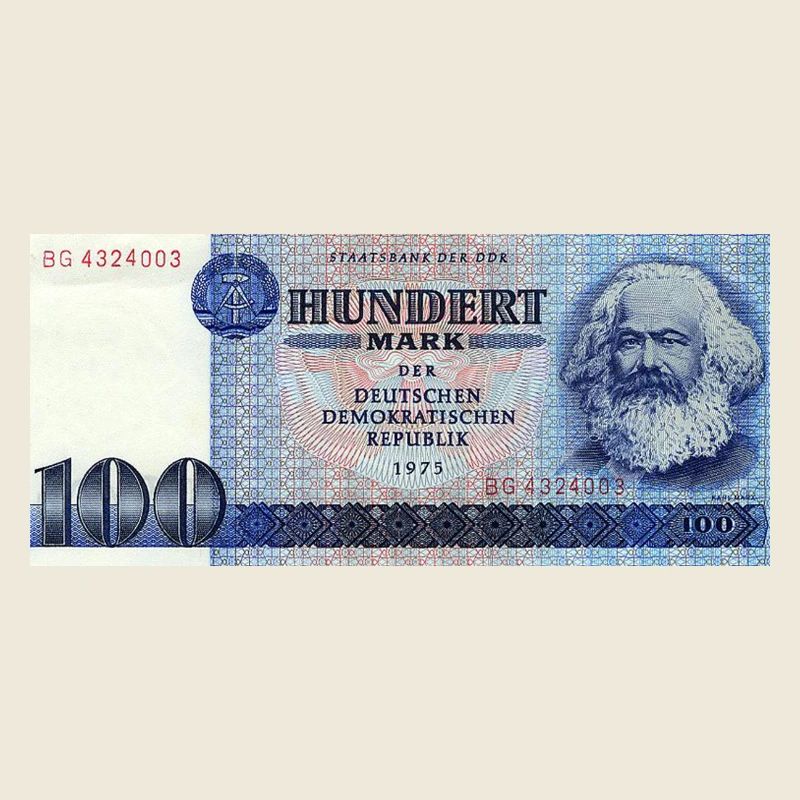 100 marks de la RDA