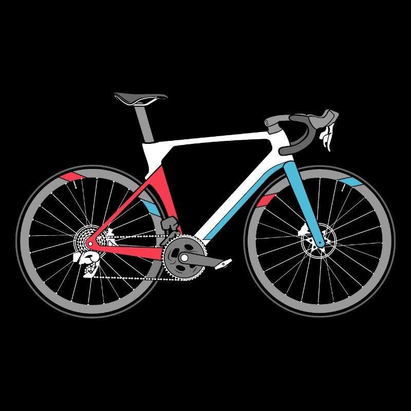 Vélo de route Vélo de vélo de route Symbole de vélo de route Couleurs