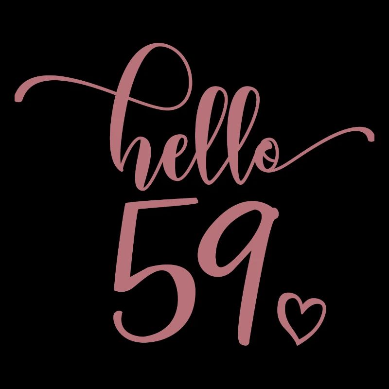 Hello 59 - Cute 59th Birthday Gift For Women
