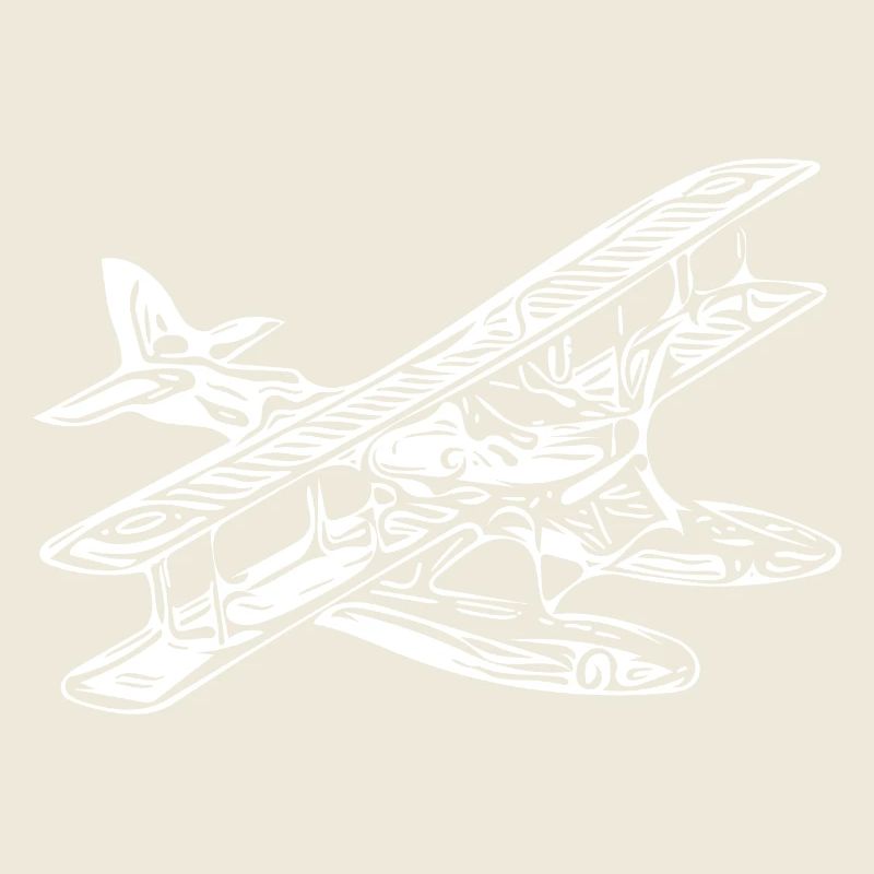 Vintage monomoteur hydravion Retro Style