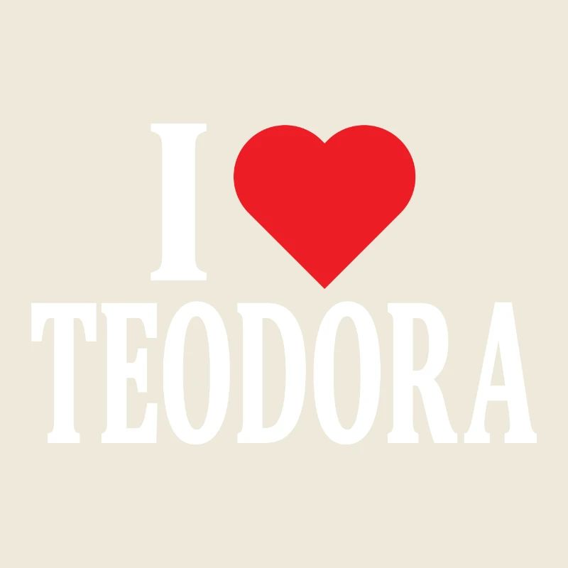 T-Shirt Ich liebe Teodora T-Shirt Geschenkidee