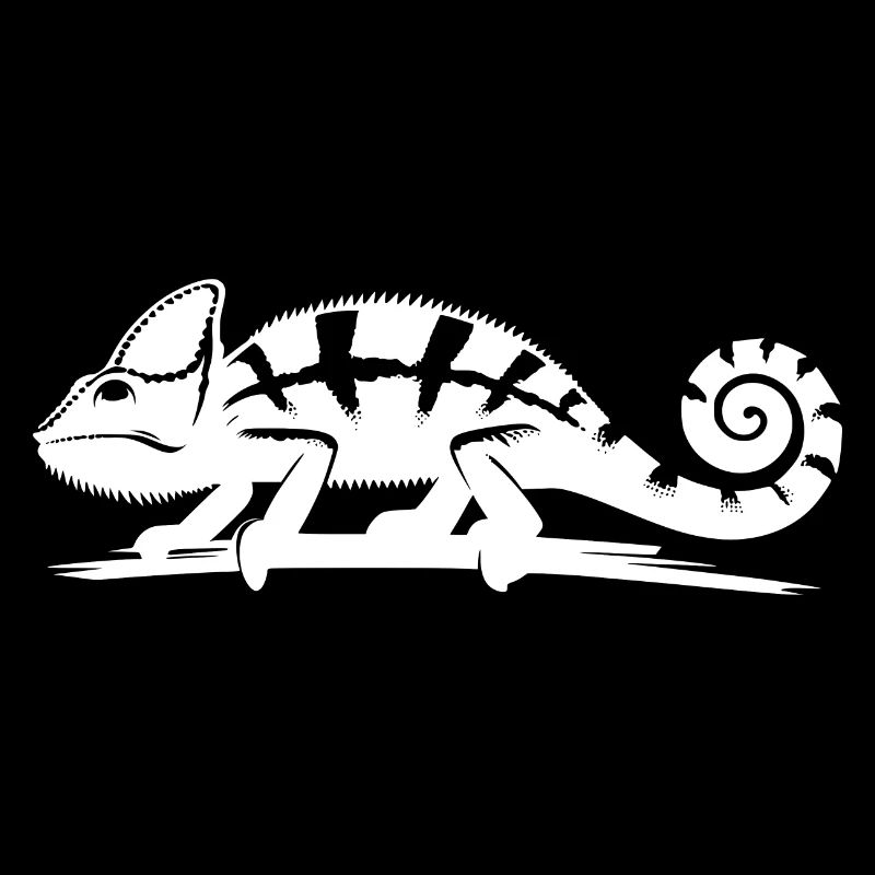 Caméléon marchant dans la nature