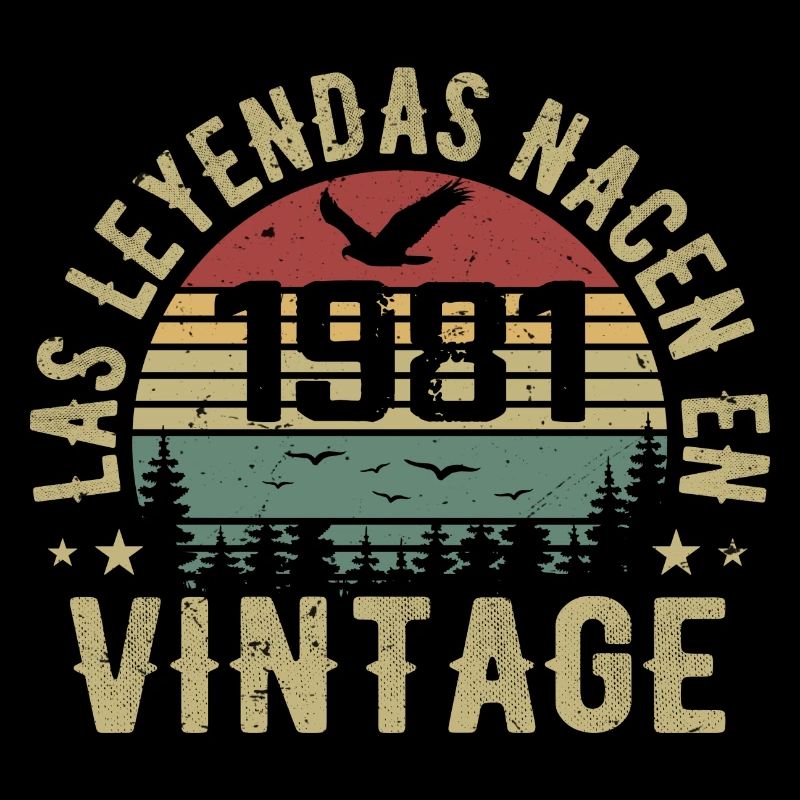 Legenden sind geboren 1981 Geburtstagsgeschenk 1981