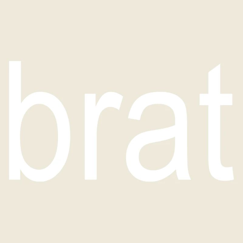 brat white text 5000