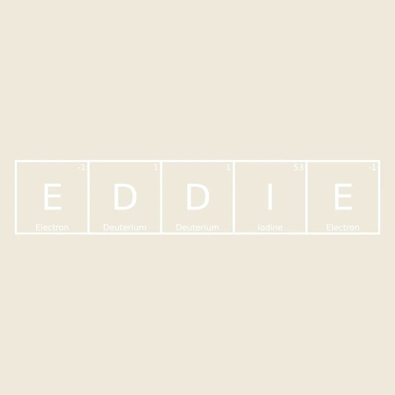 Eddie Nom Prénom Chimie Tableau périodique Eléments