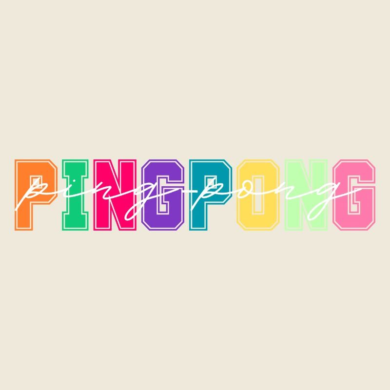 Ping pong colors - ping pong lover gift