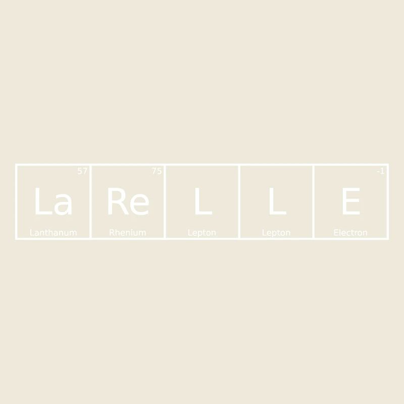 Larelle Nom Prénom Chimie Tableau périodique Élément