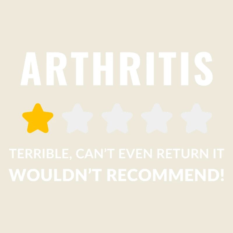 Conception typographique audacieuse pour la sensibilisation à l'arthrite