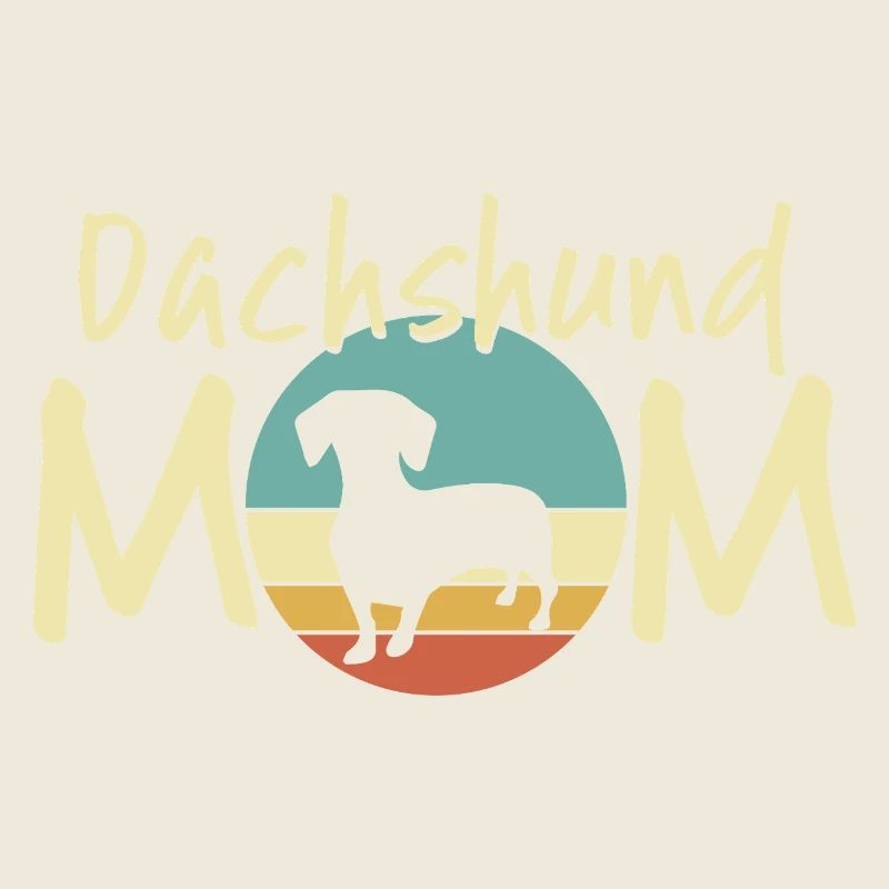 Dackel Mond Mutter Design