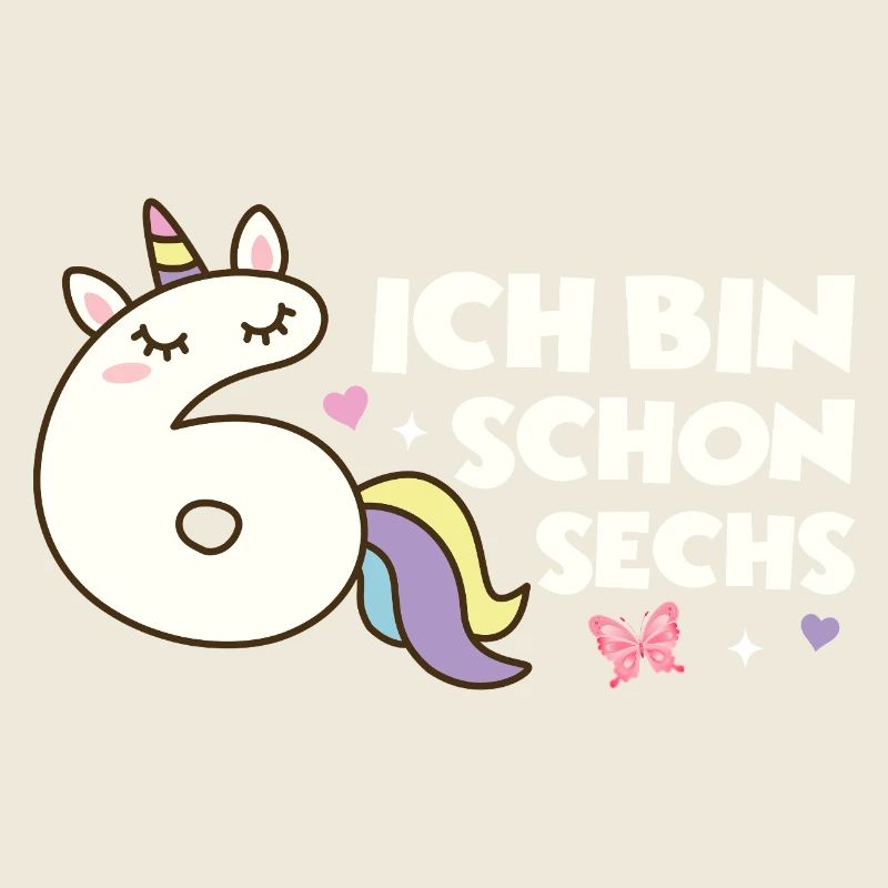 Einhorn 6 Geburtstag Mädchen Ich Bin Schon 6 Jahre