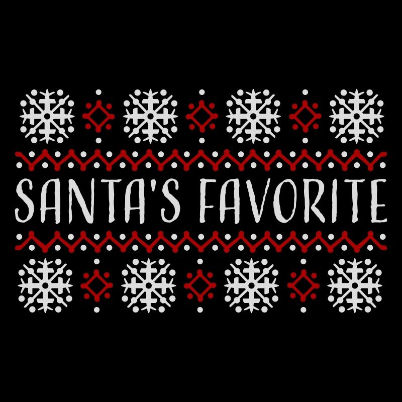 Santa's Favorite Weihnachtspullover Schneeflocken
