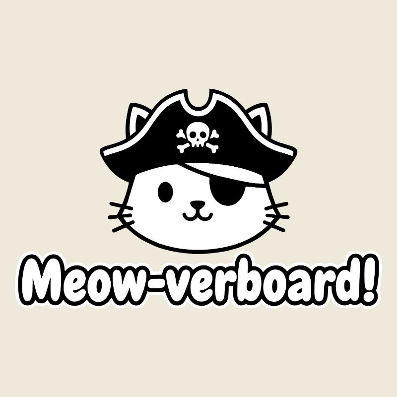 Conception de la planche Cat Pirate Meow