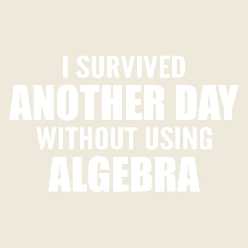 I survived without doing algebra today
