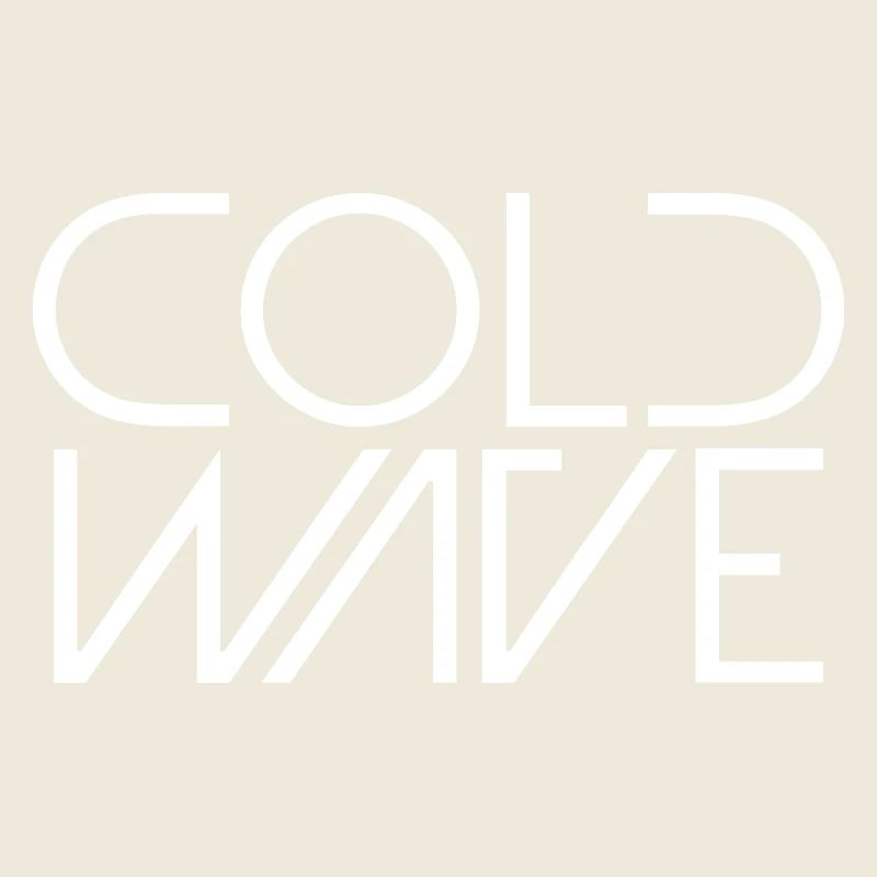 Cold Wave Minimalist Typography