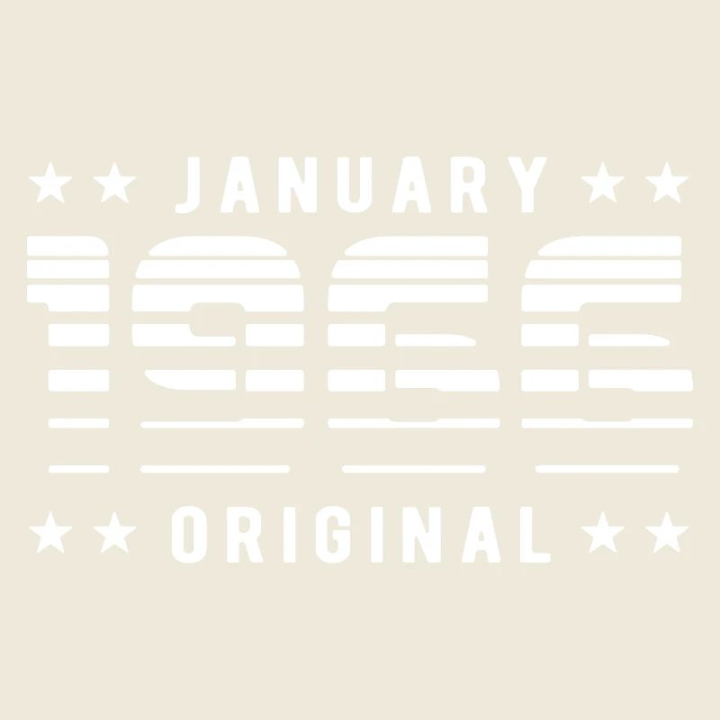 January 1966 Original Retrodesign | Geburtstag