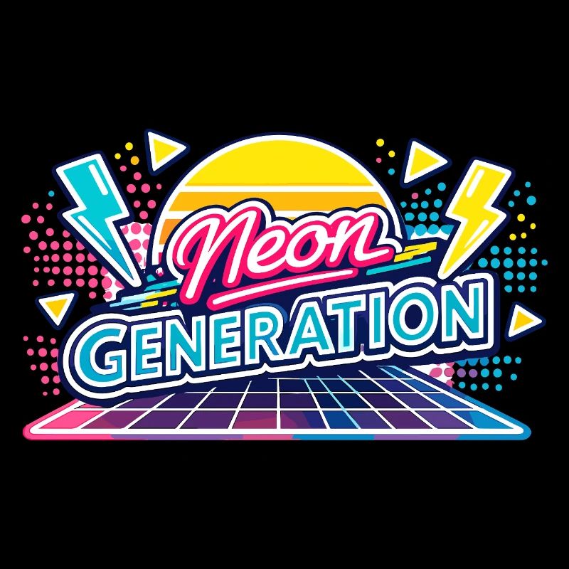 Neon Generation Retro Vibe