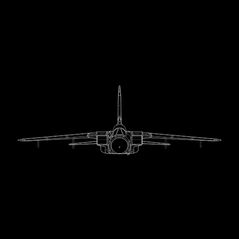 tornado jet fighter white front