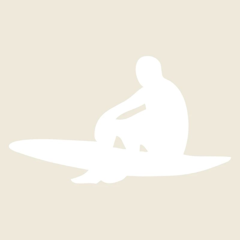 Surfer mit Surfboard