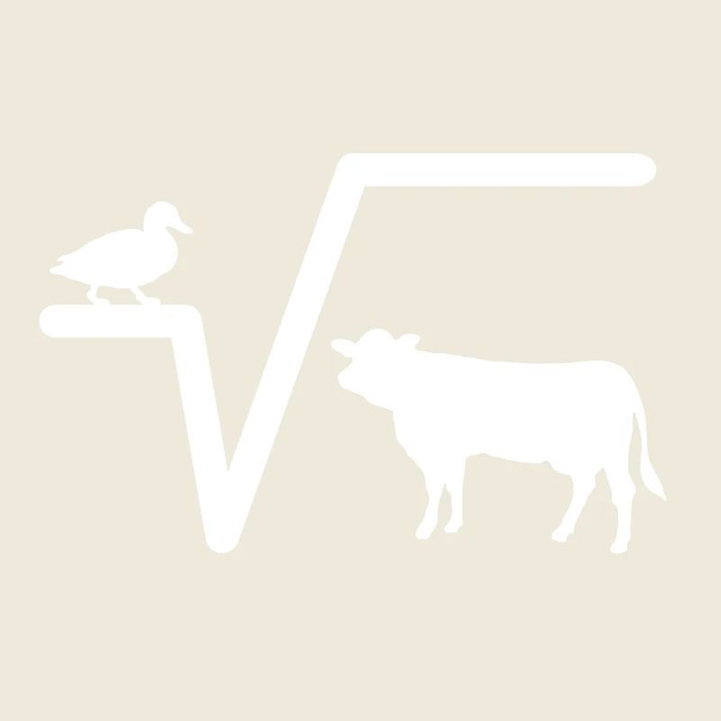 Racine de canard de vache Nth Q professeur de mathématiques mathématiques