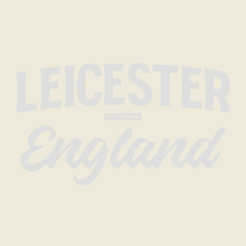 Leicester England Vintage Script