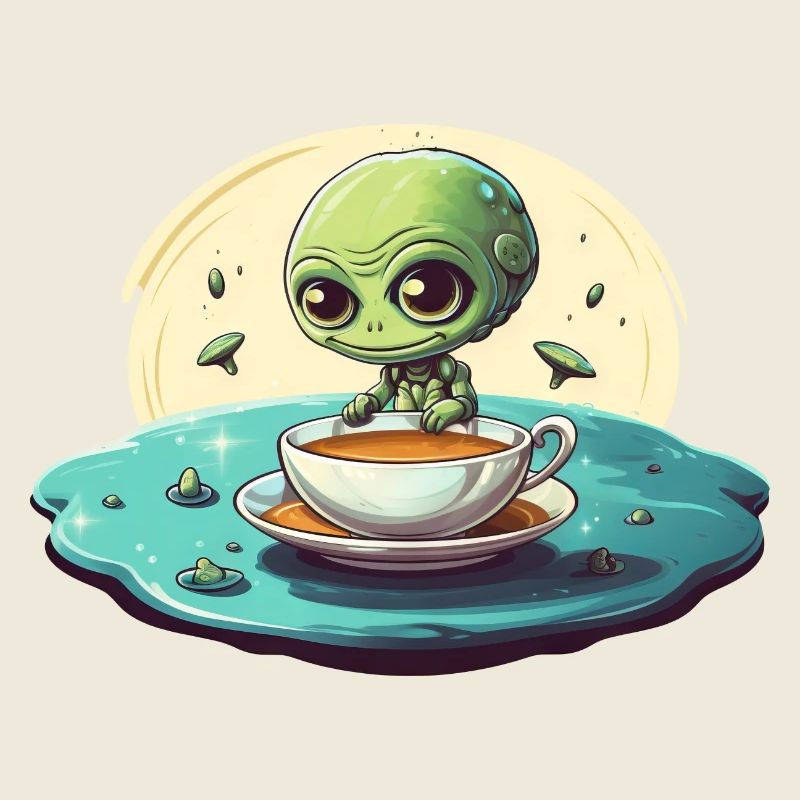 Green Alien Coffee Coffee Drinker