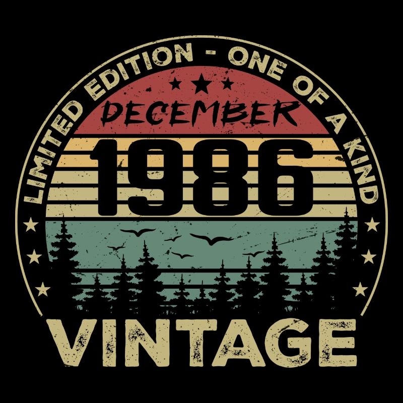 Retro Vintage Dezember 1986 Geburtstagsgeschenk