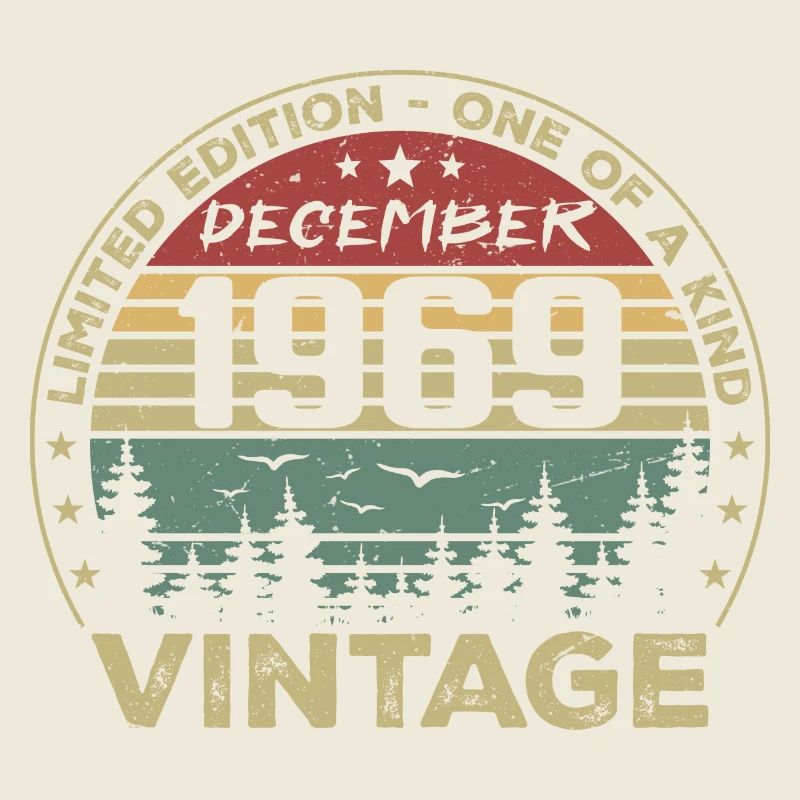 Vintage Retro Dezember 1969 Geburtstagsgeschenk