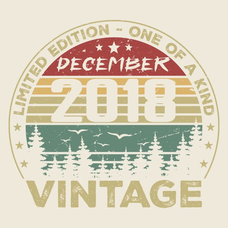 Cadeau D'anniversaire Décembre 2018 Vintage Rétro